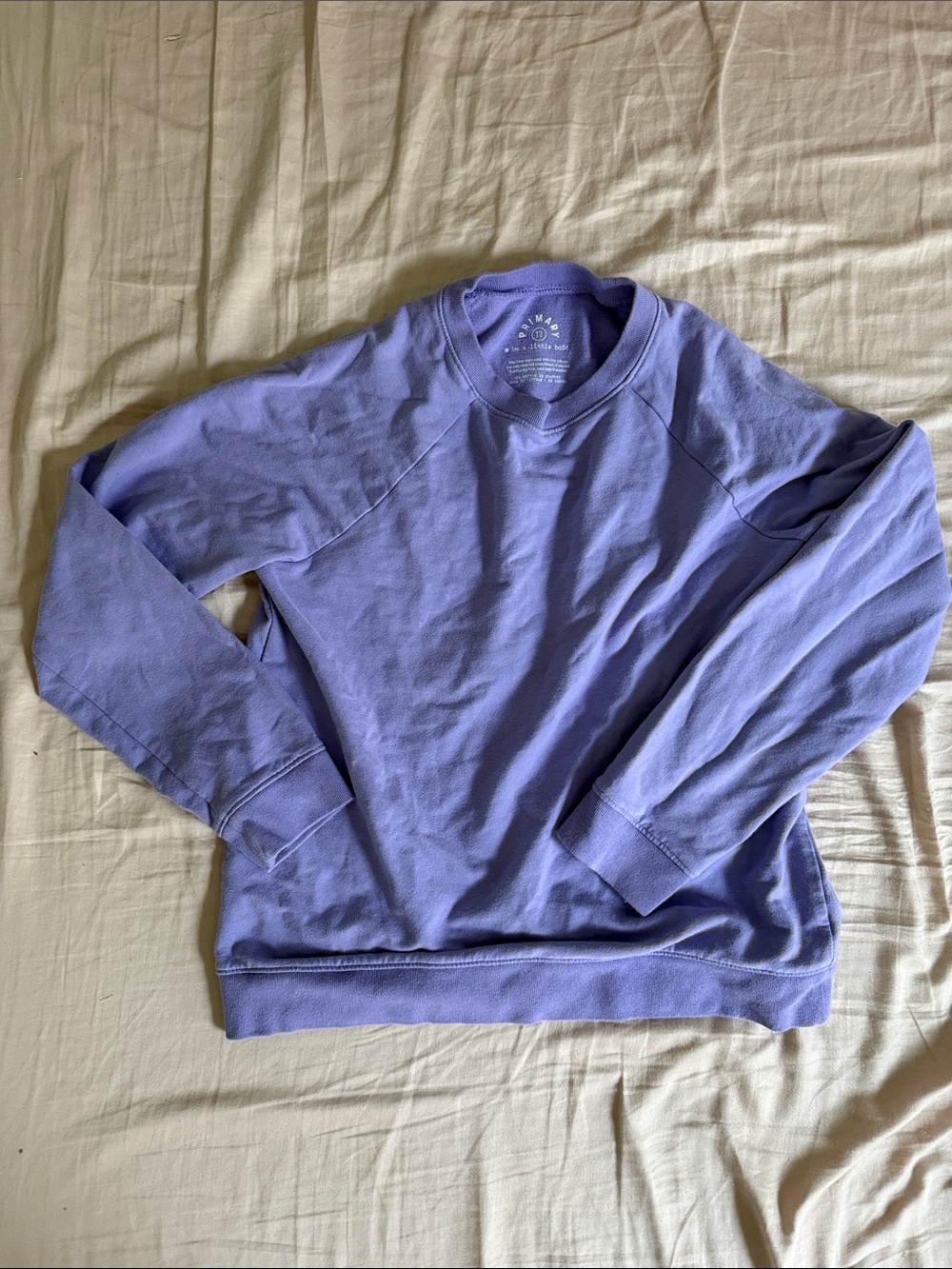 Primary crew neck, size 12 kids